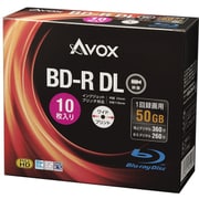 BD-R DL 10P 1-6× 片面2層 50GB 5mmスリムケース ワイドホワイト インクジェット対応 BR260RAPW10A
