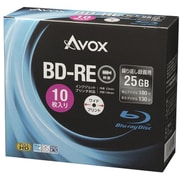 BD-RE 10P 1-2× 25GB 5mmスリムケース ワイドホワイト インクジェットプリンタ対応 BE130RAPW10A