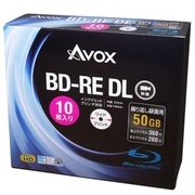 BD-RE DL 10P 1-2× 片面2層 50GB 5mmスリムケース ワイドホワイト インクジェット対応 BE260RAPW10A