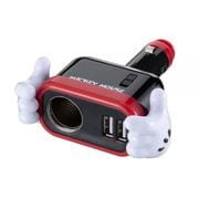 WD-323 [イルミソケットD1USB2.4A 12V車専用 ミッキー]