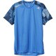 BJO13 AX5998 [M エスノバ グラフィック 半袖 シャツ メンズランニング J/L レイブルー F16/ブラック]