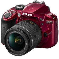 ヨドバシ.com - ニコン NIKON D3400 18-55VR レンズキット レッド [ボディ+交換レンズ「AF-P DX NIKKOR  18-55mm f/3.5-5.6G VR」] 通販【全品無料配達】