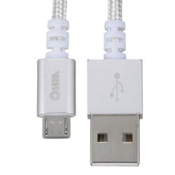 高耐久マイクロUSBケーブル 0.15m シルバー SMT-L015TH-S