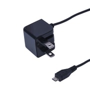 AC充電器 最大出力1A microUSBケーブル一体型 1.5m ブラック JYU-AC111BK