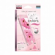 LP-I7PFGFCPK2 [iPhone 7 Plus用 GLASS 全画面保護 Colors フラワーピンク 0.2mm]