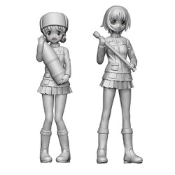 ガールズ＆パンツァー劇場版 プラウダ高校 ニーナ＆アリーナ フィギュアセット [1/35スケール フィギュア 2024年4月再生産]