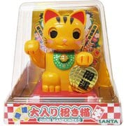 ソーラー 大入り招き猫(虎柄)