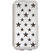 SW-LT104-WH [iPhone 7 Plus用 5.5インチ ケース スタッズ二つ折り横開きスタータイプ ホワイト]