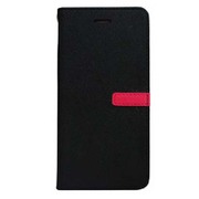 I7N06-16B757-01 [iPhone 7用 4.7インチ ケース Diary Two tone (Black-Hot Pink)]