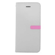I7N06-16B757-00 [iPhone 7用 4.7インチ ケース Diary Two tone (White-Pink)]