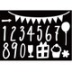 CSDIY-SS-003 [チアフルシャワーDIYステンシルシートナンバー＆モチーフ]