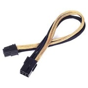 EXT.CABLE PCIE 6pin BLACK&GOLD SST-PP07-IDE6BG