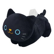 ME23 [ねこのぬいぐるみティッシュカバー 黒]