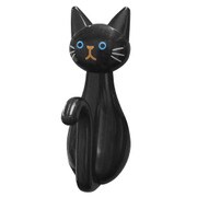 ねこのマグネットしっぽフック 黒 ME200
