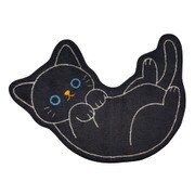 ねこのトイレマット 黒 ME211