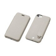 DCS-IP7RAFPLWG [iPhone 7 ケース RONDA Soft Leather Case フリップタイプ ホワイトグレー]
