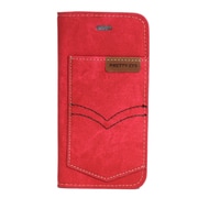 FV-IP7DP-RD [iPhone SE（第2世代）/8/7 4.7インチ用 ケース デニムポケット 手帳型ケース レッド]