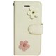 FV-IP7EF-IV [iPhone SE（第2世代）/8/7 4.7インチ用 ケース エナメルフラワー 手帳型ケース アイボリー]