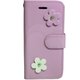 FV-IP7EF-LA [iPhone SE（第2世代）/8/7 4.7インチ用 ケース エナメルフラワー 手帳型ケース ラベンダー]