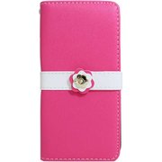 FV-IP7-FP-PK [iPhone SE（第2世代）/8/7 4.7インチ用 ケース フラワーボタン パステル 手帳型ケース ピンク]
