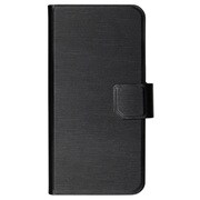 OWL-CVIP714-BK [iPhone 8/7 手帳型ケース スリムヘアライン PU カードポケット付 スタンド機能 ブラック]