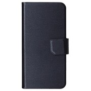 OWL-CVIP714-NV [iPhone 8/7 手帳型ケース スリムヘアライン PU カードポケット付 スタンド機能 ネイビー]