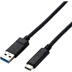 USB 3.1対応ケーブル Gen2 A-Cタイプ 認証品 3A出力 0.5m ブラック USB3-AC05NBK