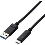 USB3-AC10NBK [USB 3.1対応ケーブル Gen2 A-Cタイプ 認証品 3A出力 1.0m ブラック]