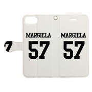 手帳ケース ユニフォームMARGIELA WH [iPhone 7用 4.7インチ]