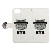 手帳ケース CAT BLINDFOLD ソノ1WH [iPhone 7用 4.7インチ]