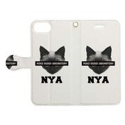 手帳ケース CAT BLINDFOLD ソノ3WH [iPhone 7用 4.7インチ]