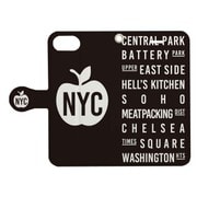 手帳ケース NEW YORK CITY ソノ2BK [iPhone 7用 4.7インチ]