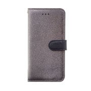 HAN8262i7 [iPhone 7用 4.7インチ  ケース カーフダイアリー メタルBK]