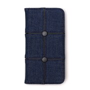 Z44576i7 [iPhone 7用 4.7インチ  ケース デニムパッチワークダイアリー]