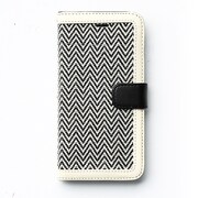 Z44586i7 [iPhone 7用 4.7インチ  ケース ヘリンボーンダイアリー アイボリー]