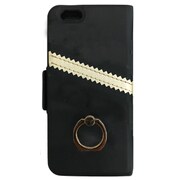 TF41IP7BK [iPhone 7用 4.7インチ ケース リングフリップケース BK]