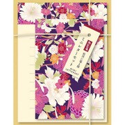 撫松庵 ミニレターセット 牡丹に菊と桜 58-0900