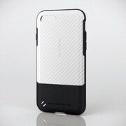 PM-A16MTSP04 [iPhone 7用 4.7インチ TOUGH SLIM Premium カーボン調 ホワイト]