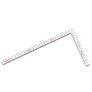 30cm 曲尺同厚 ホワイト 30cm/1尺 併用目盛 名作 11104