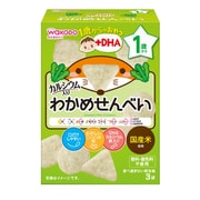 1歳からのおやつ+DHA わかめせんべい 6g×3袋 IO07 [対象月齢：1歳から]