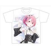 Re：ゼロから始める異世界生活 ラムのフルグラフィックTシャツ XL [キャラクターグッズ]
