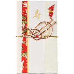 金封 千鶴 赤 キ-648R