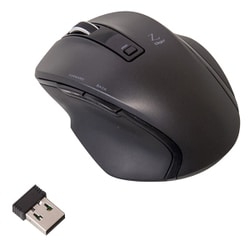 小型無線5ボタンBlueLEDマウス Sサイズ ブラック MUS-RKF119BK