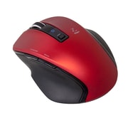 小型Bluetooth 5ボタンBlueLEDマウス レッド MUS-BKF121R