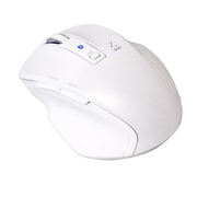 小型Bluetooth 5ボタンBlueLEDマウス ホワイト MUS-BKF121W