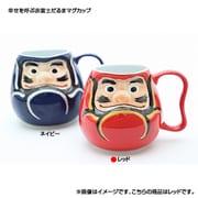 Aki-33 幸せを呼ぶ赤富士だるまマグカップ レッド 1点 [土産品食器]