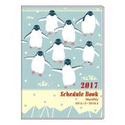 Paperiスケジュール帳 2017年 マンスリー A6 Penguin SA6M716