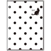 B6スケジュール帳 2017年 (2016年10月始まり) 月間ブロック ポルカキャット 4530