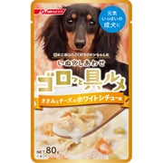 ゴロッと具ルメ レトルト ささみとチーズのホワイトシチュー風 80g [ドッグフード ウェットタイプ 成犬向け]