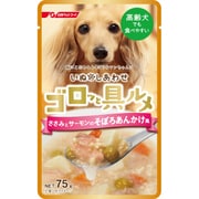 ゴロッと具ルメ レトルト ささみとサーモンのそぼろあんかけ風 75g [ドッグフード ウェットタイプ 高齢犬向け]